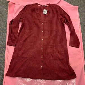 IsaacMizrahiLive plus size, long sleeve, v neck, button down cardigan